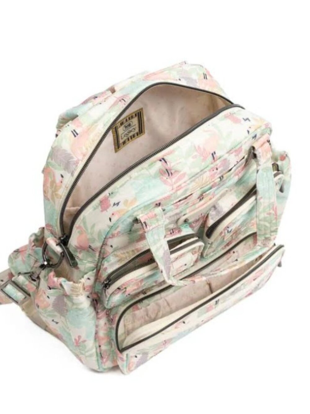 Lug Legacy Collection Mini Puddle Jumper Convertible Tote Bag Flamingo Foliage - Picture 3 of 12